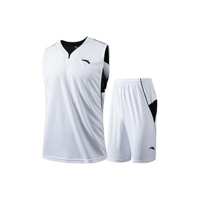 Basketball Series Training Sports Competition Jersey Set Men Sportswear White 15951230-1
