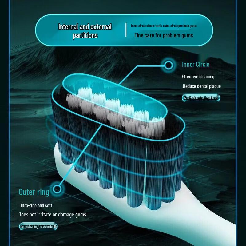 Yunnan Baiyao Bamboo Charcoal Soft Bristle Toothbrush Set