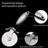 Stainless Steel Pizza Roller, Professional And Safe Pizza Wheel, Handy Pizza Cutter With Finger Protection, With Non-slip Ergonomic Handle - RIpj