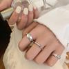 Vintage Buntes Blumenstern Ring Set 3 Stück Tropföl Verstellbare Öffnung Fingerringe Für Damen Party Modeschmuck