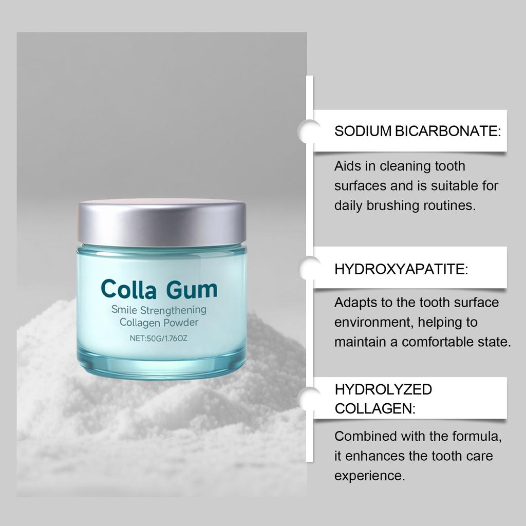 Collagen Brightening Tooth Powder Soothe Gums Removing Dental Plaque Fresh Breath Relieve Dental Caries Oral Care Teeth Powder