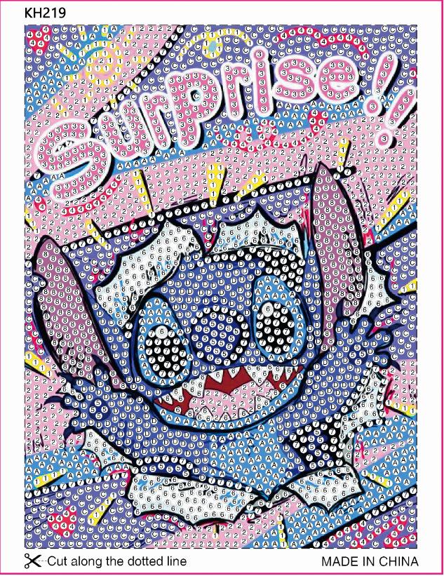 Children DIY Diamond Painting Wholesale Princess Diamond Stickers Rabbit Dot Diamond  Painting Kindergarten Handmade Puzzle Toys 17x22cm