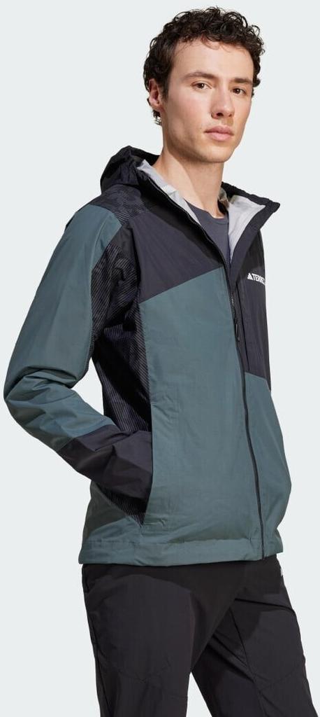 Куртка Adidas TERREX Xperior Hybrid RAIN.RDY Rain Jacket Legend Ivy / Black (JD8340)
