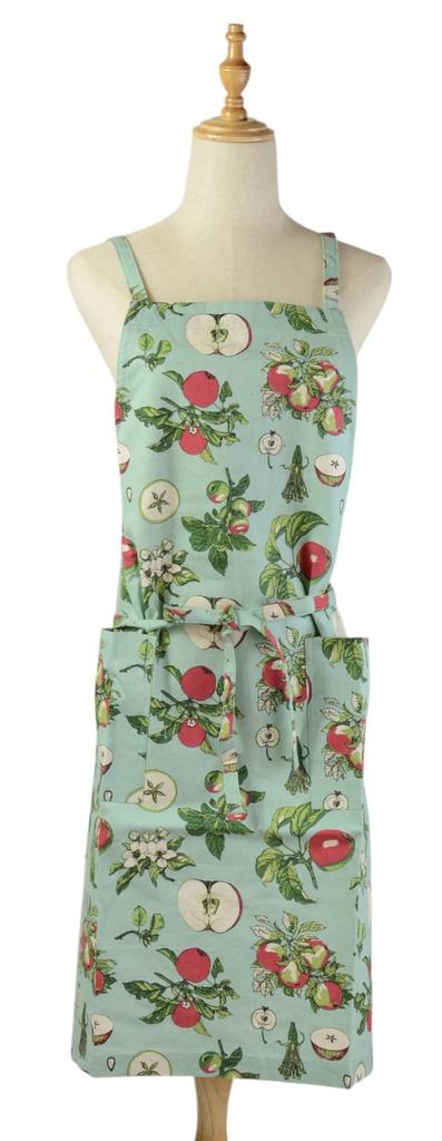 Friends Hill Antique Pom Short Apron Green YW-293-20