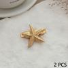 1/2Pcs Starfish Shell Conch Metal Hair Claw Clips For Women Hair Accessories Marine Style Headpiece Fancy Jewelry Gifts