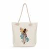 Sisters Print Thick Rope Single-shoulder Beach Bag 7275 CLE