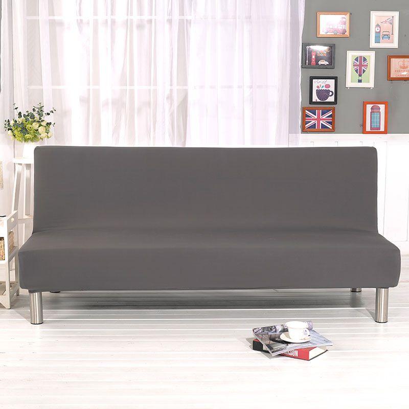 Luxurious Solid Sofa Bed Cover With Elastic Fabric For Ultimate Comfort And Protection