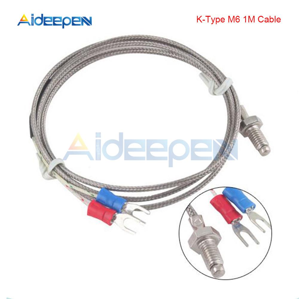 

Цифровой терморегулятор DC 5V 12V 24V AC 110V 220V -60~500 градусов, датчик термопары K-типа с зондом M6, встроенный термостат