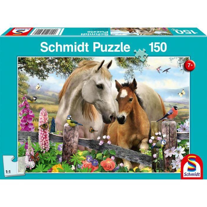 Puzzle 150 pièces : Jument et poulain