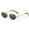 New Sunglasses For Women And Men Uv400 Sun Glasses Alloy Oval Eyewear