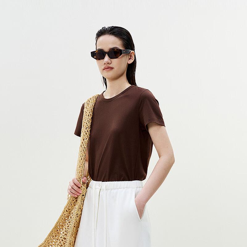 LESS 2025 Summer Round Neck Short Sleeve T-Shirt