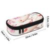 Pen Case Organized Storage 300D Polyester Smooth Zipper with Main Pocket Mesh Layer and Removable Pen Divider for Boys Girls
