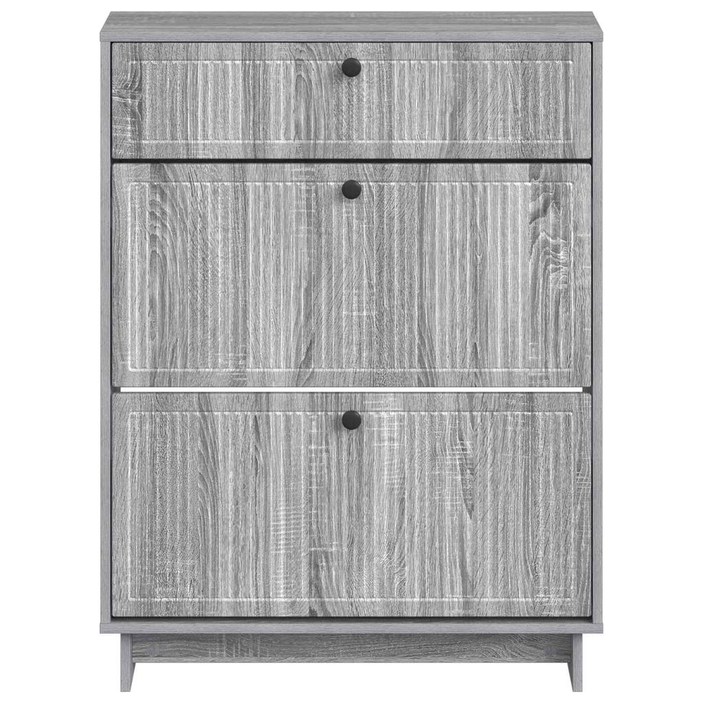 Shoe Cabinet EDE 78 x 24 x 103 cm Engineered Wood Sonoma Grey