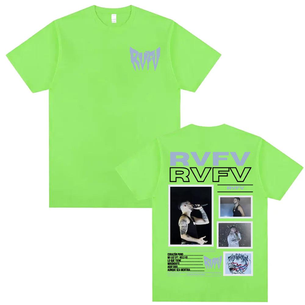 Rapper RVFV Eltiburn Tour 2025 Merch T Shirts Harajuku Vintage Short Sleeve Tshirt Unisex Unisex High Quality Casual Loose T Shirt