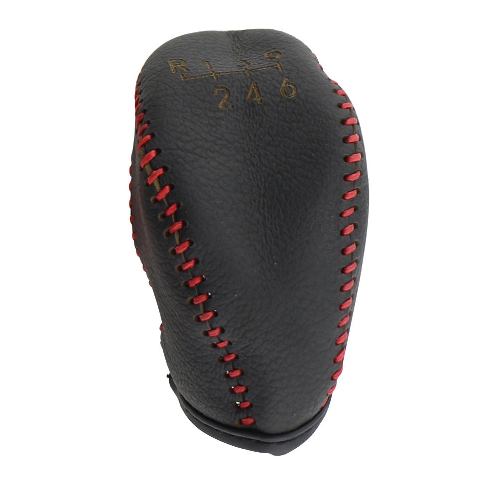 6 Speed Car Gear Shift Knob Cover for Ford Focus 3 MK3 2013-2015 MT Gear Shift Collars Leather Protector Interior Accessories