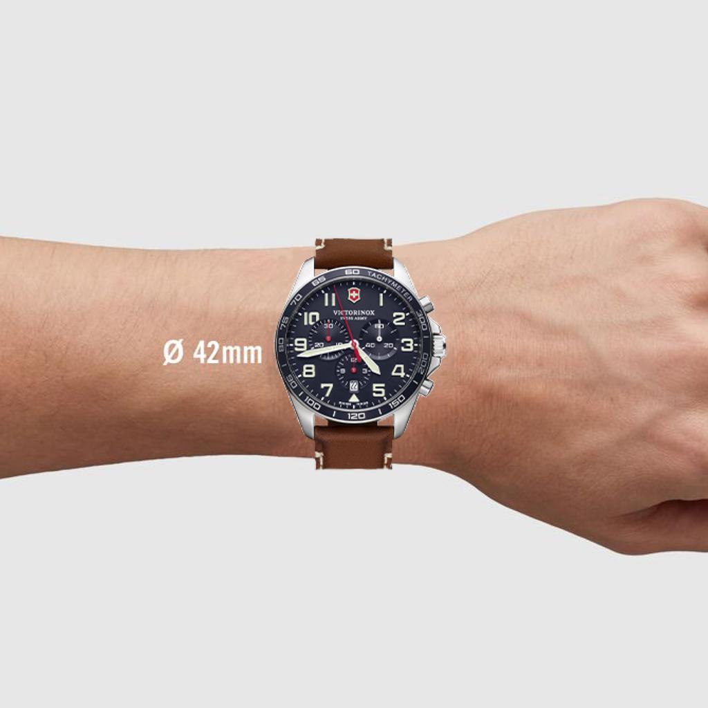 VICTORINOX FIELDFORCE CHRONO 241854 Warranty Watch, Blue, [] 5-Year