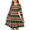Girls' Princess Dress - Long Sleeve A-Line T-Shirt Dress Christmas Day