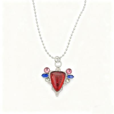 Collar de la Piedra Roja de Aja de JoJo's Bizarre Adventure - Colgante de Cosplay de Joseph