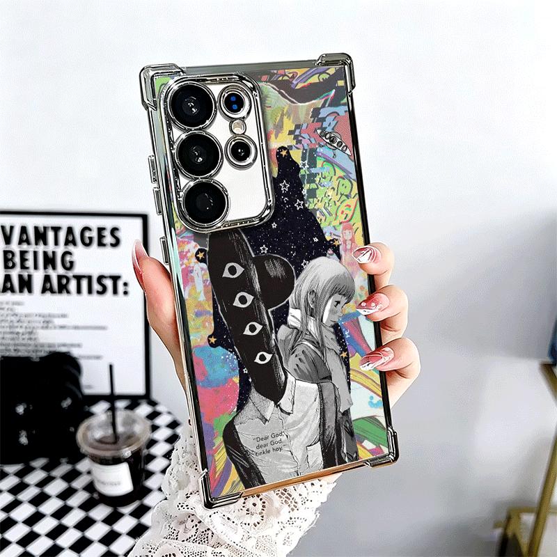 Oyasumi Punpun Anime Soft Phone Case For Samsung Galaxy S26 Ultra S25 Edge S24 FE S23 Plus S22 S21 + S20 Plating Anti-Fall Funda
