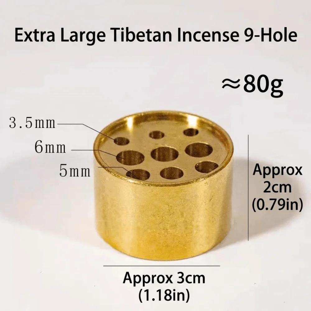 9 Holes Incense Holder Compact Ornament Fragrance Incense Stick Plate Versatile Vintage Mini Vase Meditation