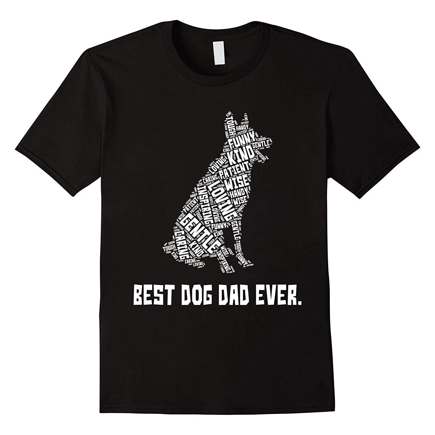 

Best Dog Dad Ever Unique Dog Lovers Fathers Day Gift T Shirt New 100 Cotton Short Sleeve ONeck Tshirt Casual Mens Top 4XL