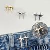 Detachable Fashion Shaped Jean Button Clasps Waist Extender Pin Jean Button, No Sewing Required, Fit Instant Jean Button
