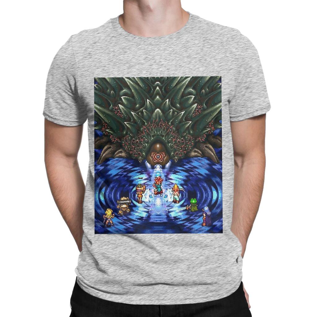 Chrono Trigger Lavos Battle Funny 100 Cotton TShirt Chrono Trigger Tees Tops For Unisex
