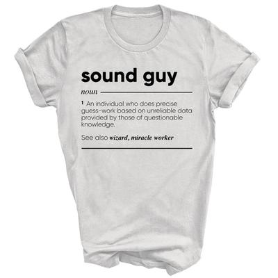 Sound Audio Tech Guy Funny Definition Unisex Shirt Gift
