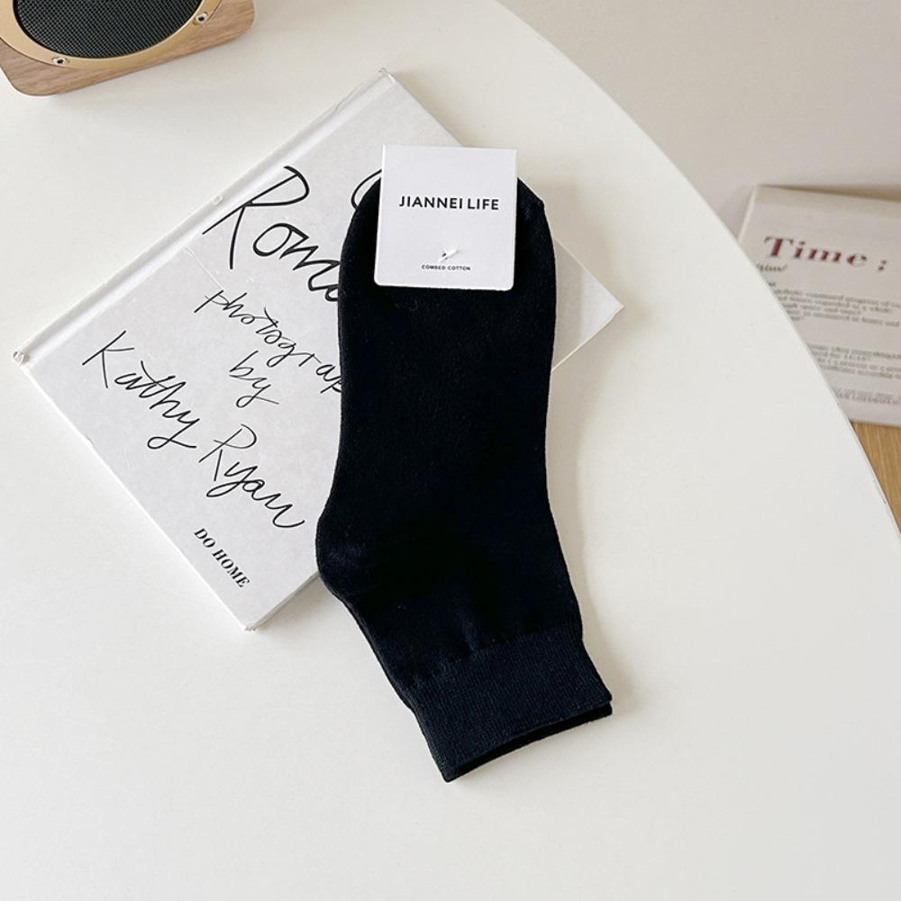 

Cotton Women s Socks Solid Color Cotton Socks Comfortable Short Socks Spring