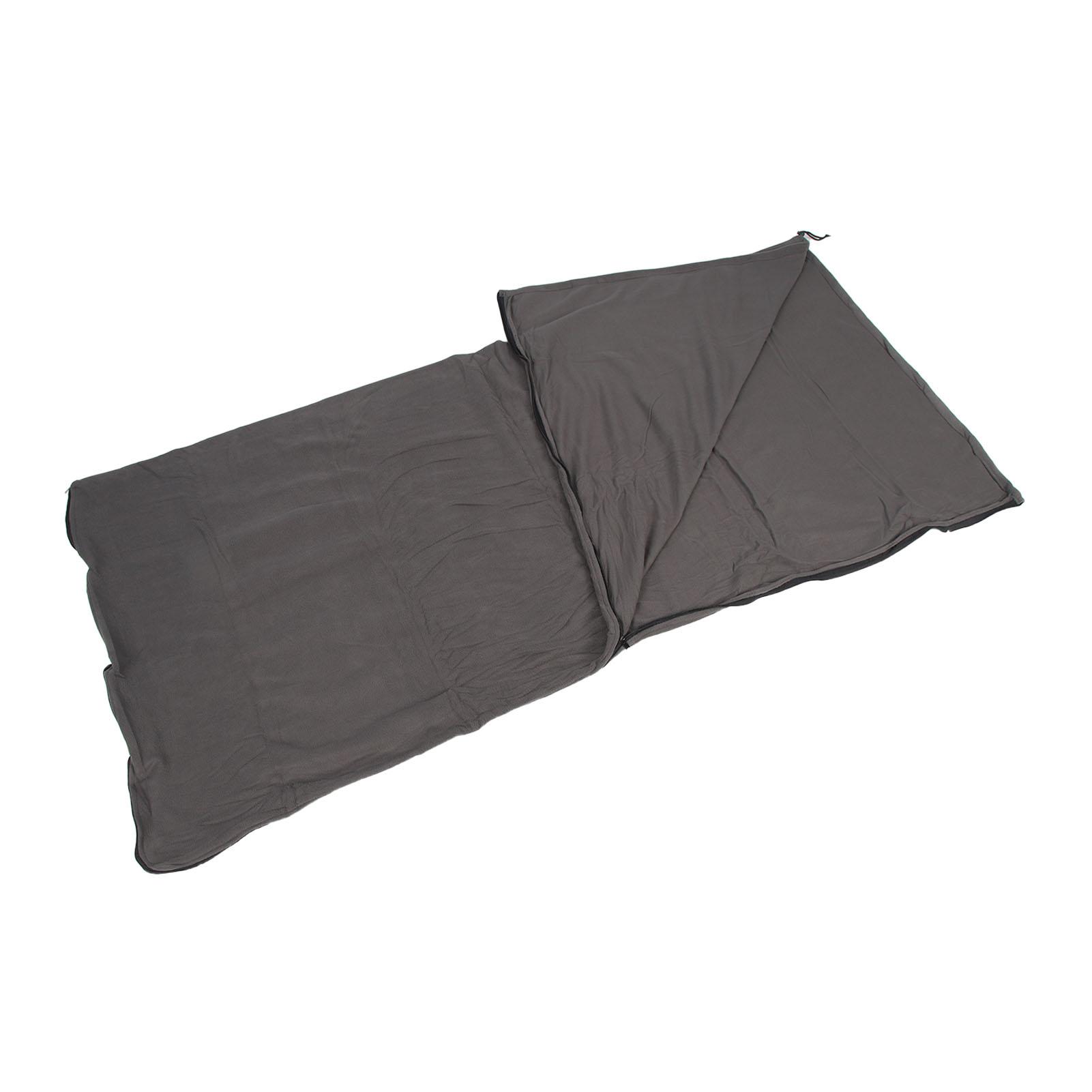 

Fleece Sleeping Bag Foldable Sleeping Liner Portable Fleece Zippered Sleeping Bag Liners for