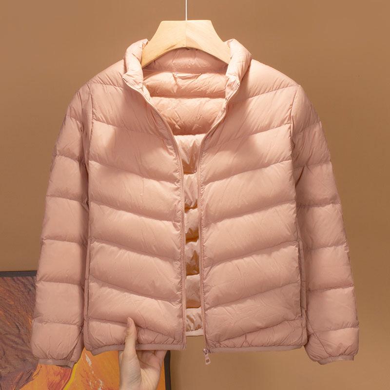 2025 Kids' Autumn-Winter Lightweight Down Short Jacket - Stand-Up Collar, Warm for Boys & Girls