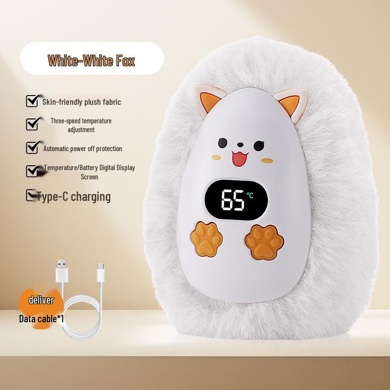 Rechargeable Plush Hand Warmer - Perfect Winter Gift for Students