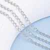 Thin Stainless Steel Cuban Chain: Mini O-Ring for DIY Pendants, Earrings, Bracelets & Jewelry.