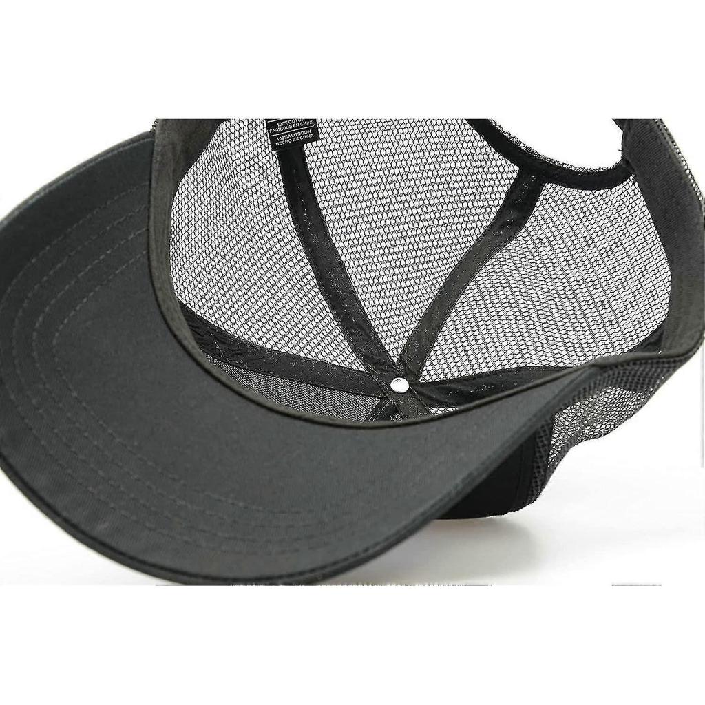 Oversize Xxl Mesh Trucker Hat Big Head Hats For Men High Crown Baseball Cap Breathable Dad Hat Adjustable 23.6"-25.6"