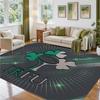 Irland Rugby Design Kristall Samt Teppich Weiche Dekorative Matte für Schlafzimmer Eingang