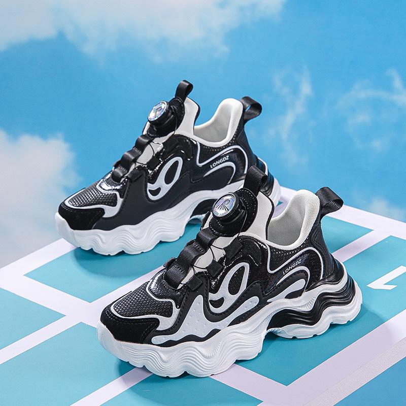 

Running shoes Casual girls shoes Leather surface Medium aged children Boys children 2025 New dad sports shoes Autumn and winter 28