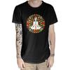 Chakra Petal Mandala Yoga Meditation Men's T-Shirt, Black, XX-Large