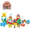 Bandai Blocklabo Anpanman Rolling Blocks - Lots of Fun! More Rolling! Zoo DX (Bonus: Winter 2024 Anpanman Christmas Blocks) - Ages 3 and Up