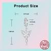 copper Leaf Fairy Angel Zircon Dangle Pendant Charm Compatible With Authentic Charm Bead Charms Bracelets Women Do It Yourself Jewellery Gift