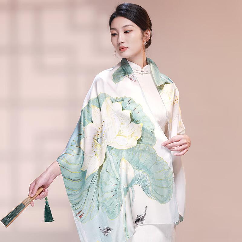 Da Vinci Code Women's Mulberry Silk Scarf & Shawl