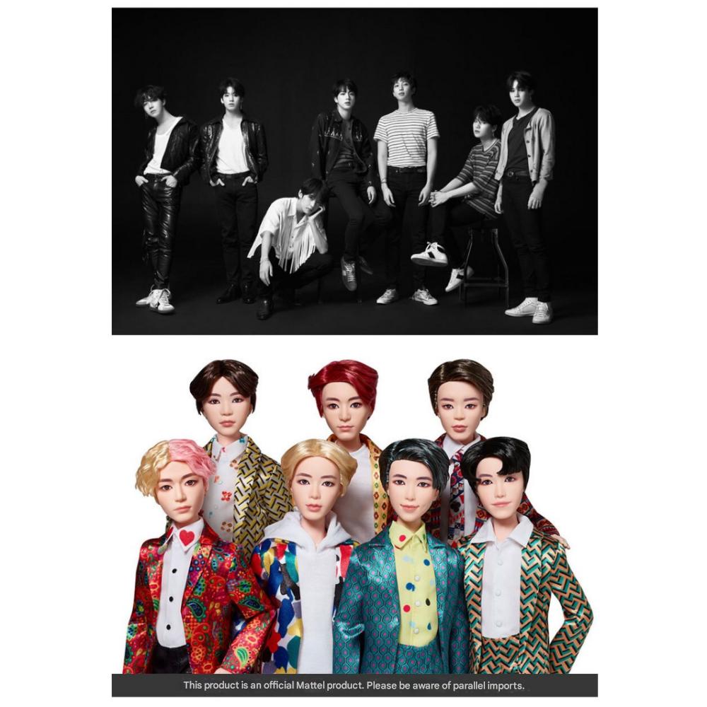 Oficjalna Lalka Mody BTS Zestaw 7 Sztuk Mattel Gadżety BTS Lalka Przegubowa Idol Produkt do Pakowania Prezentów