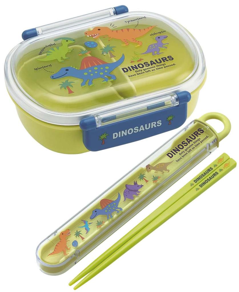 Skater Bento 360ml Fluffy Made in Single Dishwasher and Microwave Dinosaur Picture New Dinosaur Children's Box, Capacity, Lid, Japan, Tier, Safe,