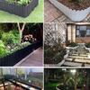 Plastic Garden and Flower Bed Edging Fence: Small Railing for Vegetable Gardens and Lawns