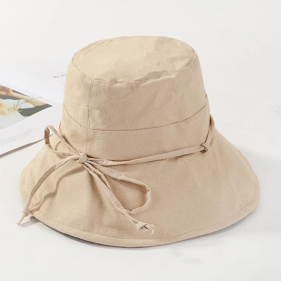 New Bowknot Sun Hats for Women Summer Hat Women Beach Hat Summer Women Foldable Wide Brim Bucket Hat Fisherman Hat