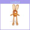 Charming Meladora Rabbit Plush Keychain Cute Cartoon Accessory For Keys And Bags