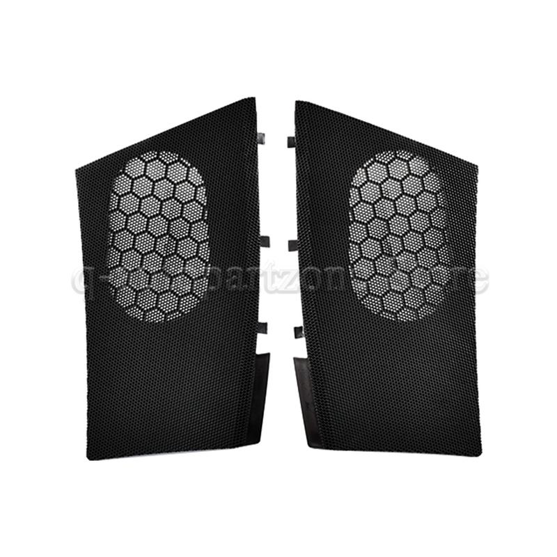 For VW Transporter T5&T5FL Dashboard Speaker Grille Set - Left & Right ABS Plastic Black Cover 7H0857227 & 7H0857228
