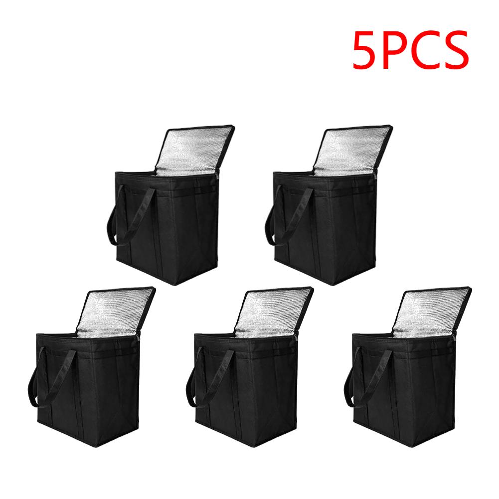 2-5PCS Portable Food Thermal Bag Picnic Cookware Storage Bag Portable Lunch Bag Delivery Bag for Beach Picnic Road Trip Travel