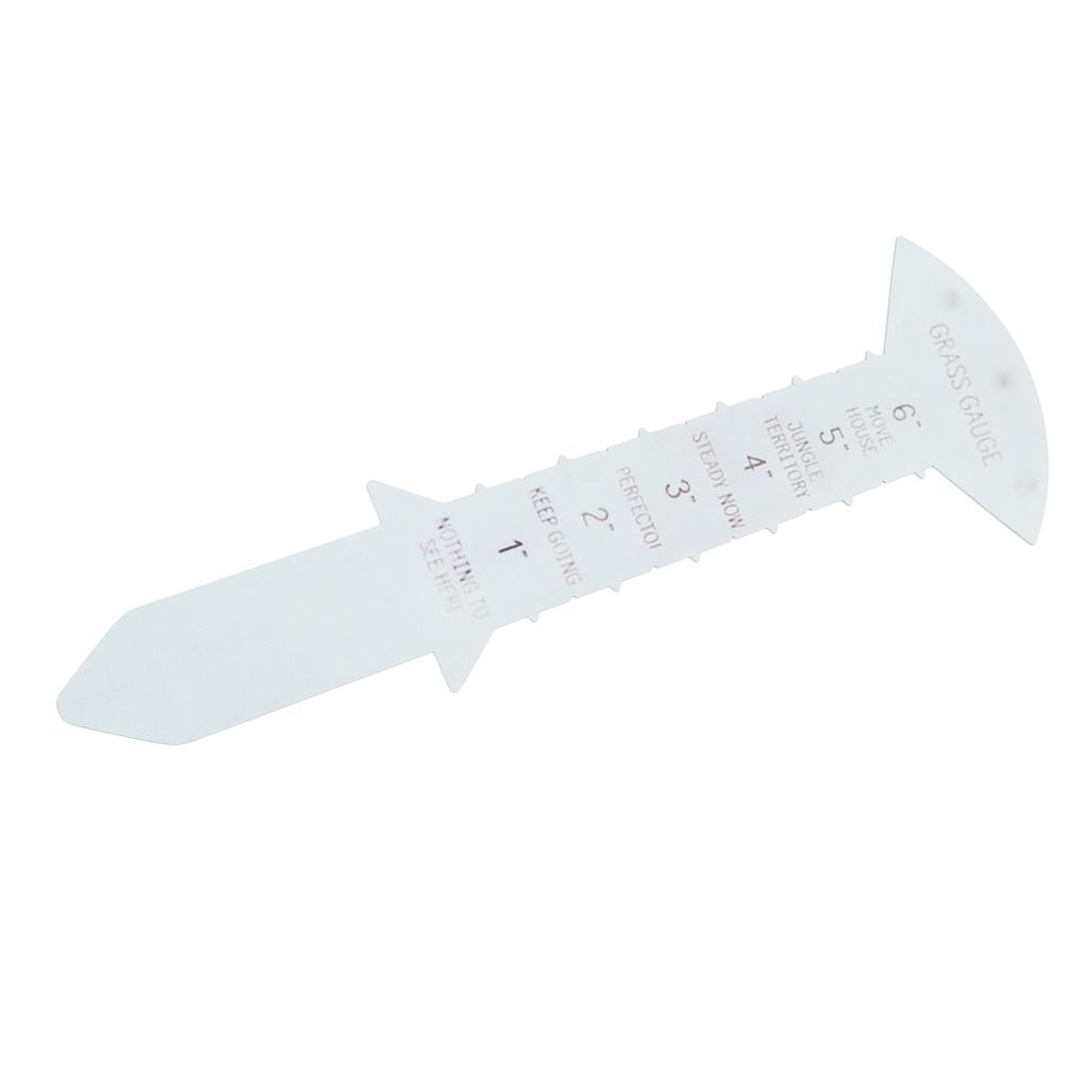 Grass Gauge 30cm Clear Funny Text Sturdy Iron Grass Height Measuring Ruler for Garden Yard Lawn