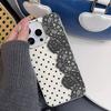 Elegante Spitze Punktemuster Litschi-Leder Muster Handyhülle Für Redmi Note 14 13 12 11 10 9 8 Pro Plus 4G 5G Stoßfeste Hülle