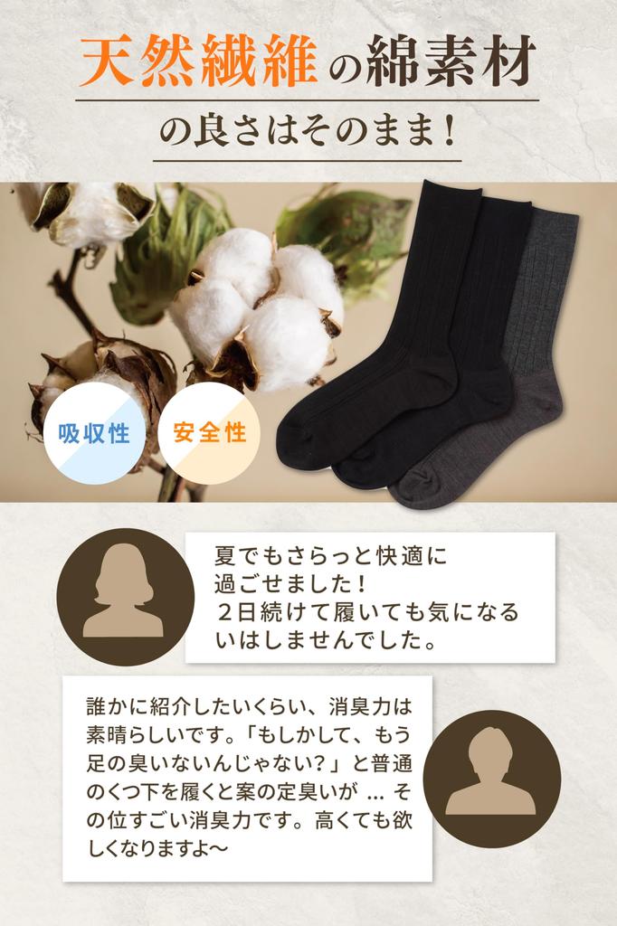 Deol Deodorizing Socks Booklet Made in Japan Set of 3 Men's Five-Toe Socks, (Men's Five-Toe Socks), Odor-Free Socks, Included, (Sizes